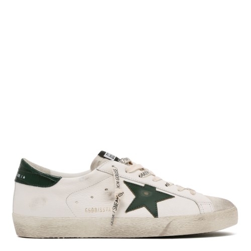 Green Leather Superstar Sneakers