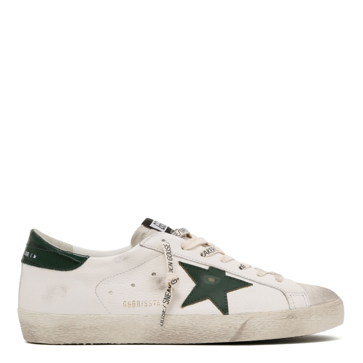 Green Leather Superstar Sneakers