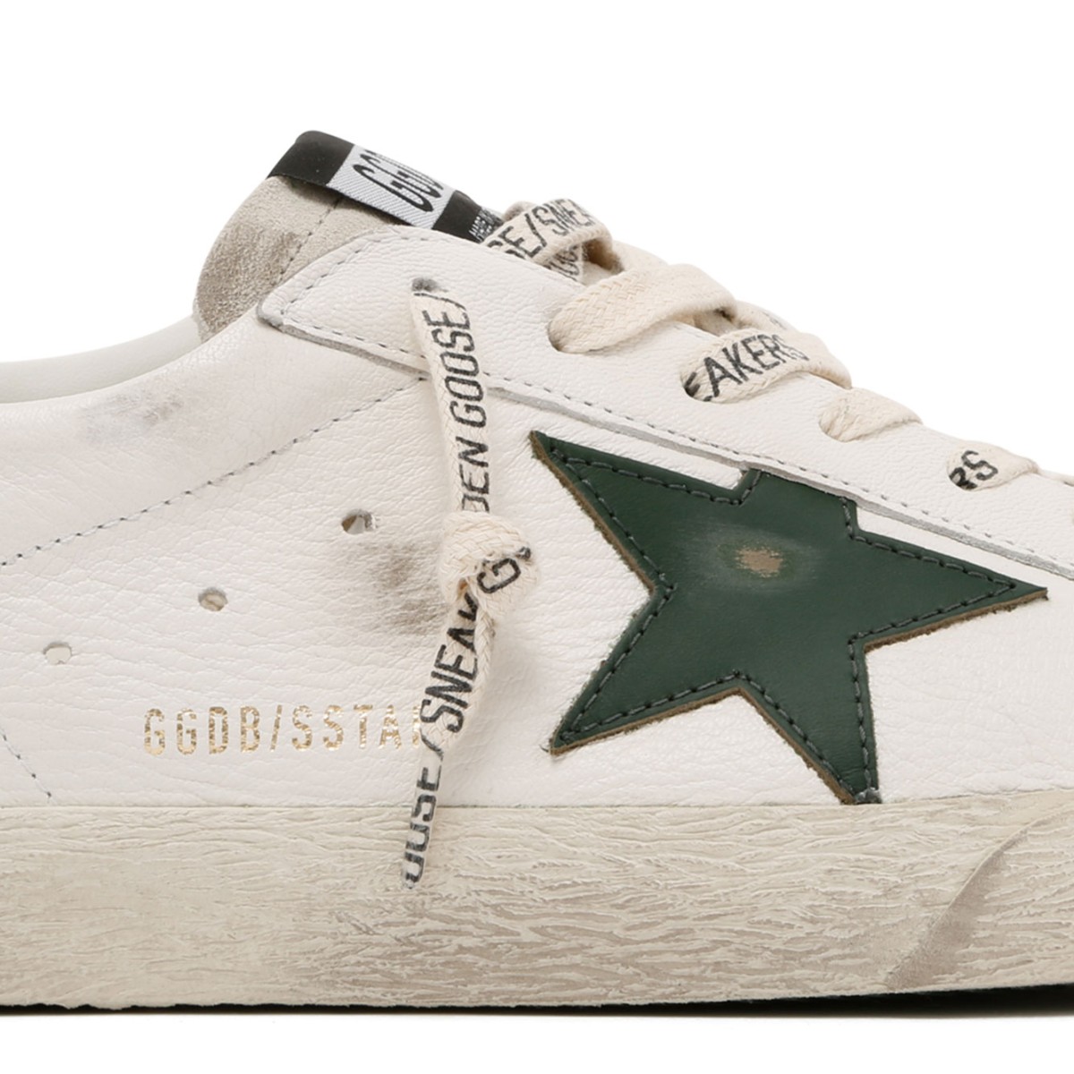 Green Leather Superstar Sneakers