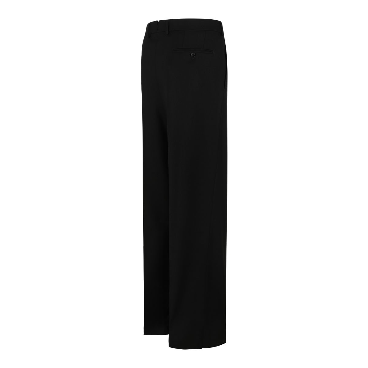 Black Pleated Front Trousers