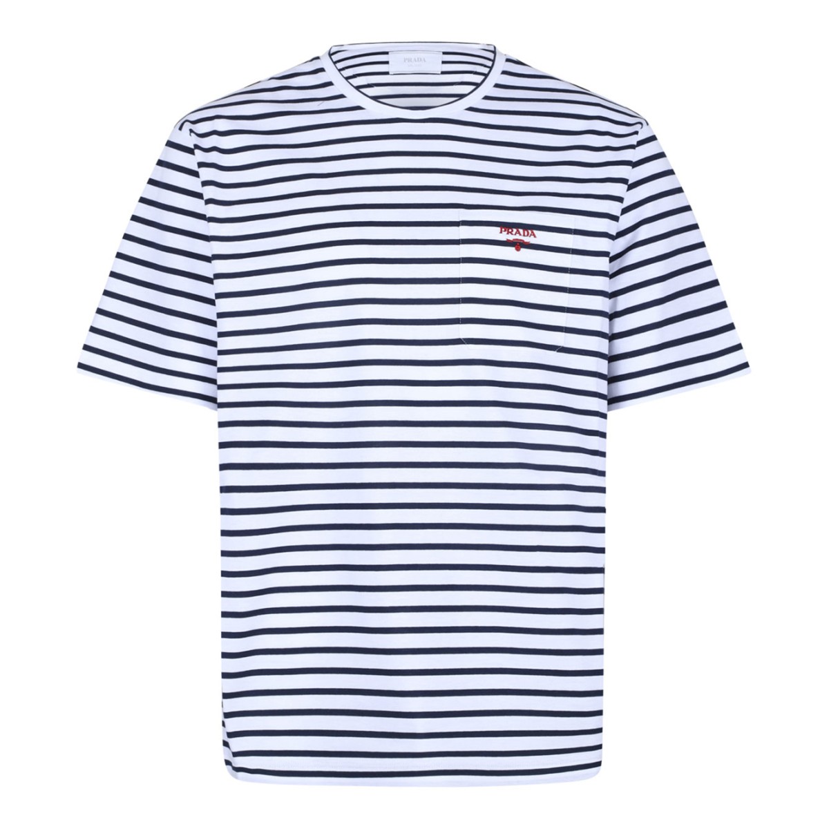 White and Blue Stripe T-Shirt