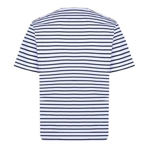 White and Blue Stripe T-Shirt 2