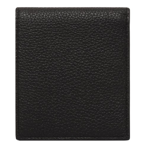 Black Enamel Triangle Logo Wallet 2