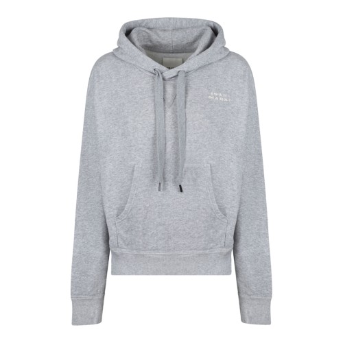 Grey Syla Embroidered Logo Hoodie