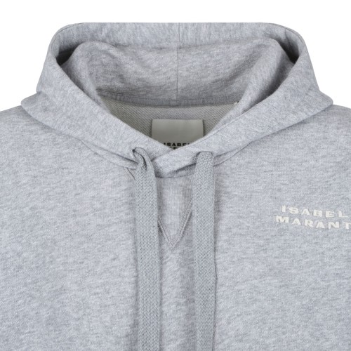 Grey Syla Embroidered Logo Hoodie
