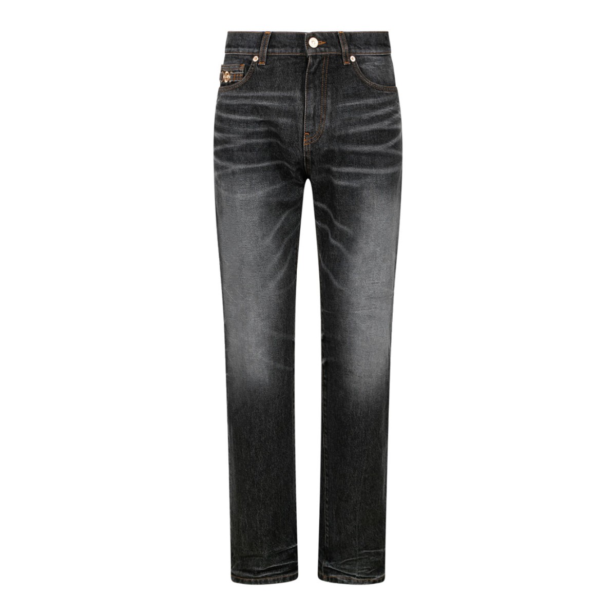 Medium Black Medusa Biggie Jeans