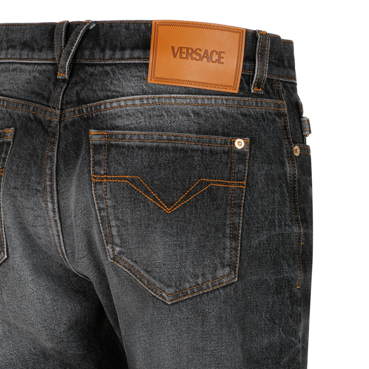 Medium Black Medusa Biggie Jeans