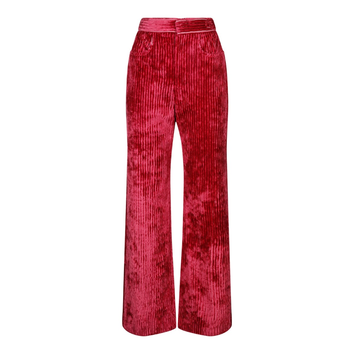 Raspberry Velvet Effect Darlyn Pants