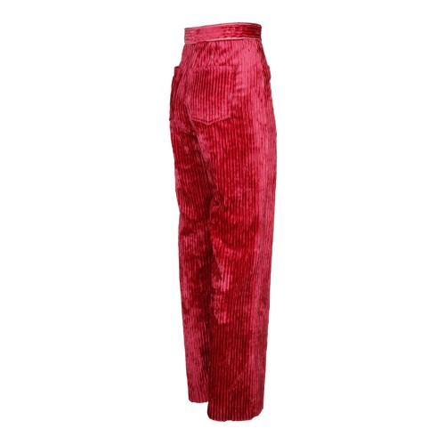 Raspberry Velvet Effect Darlyn Pants