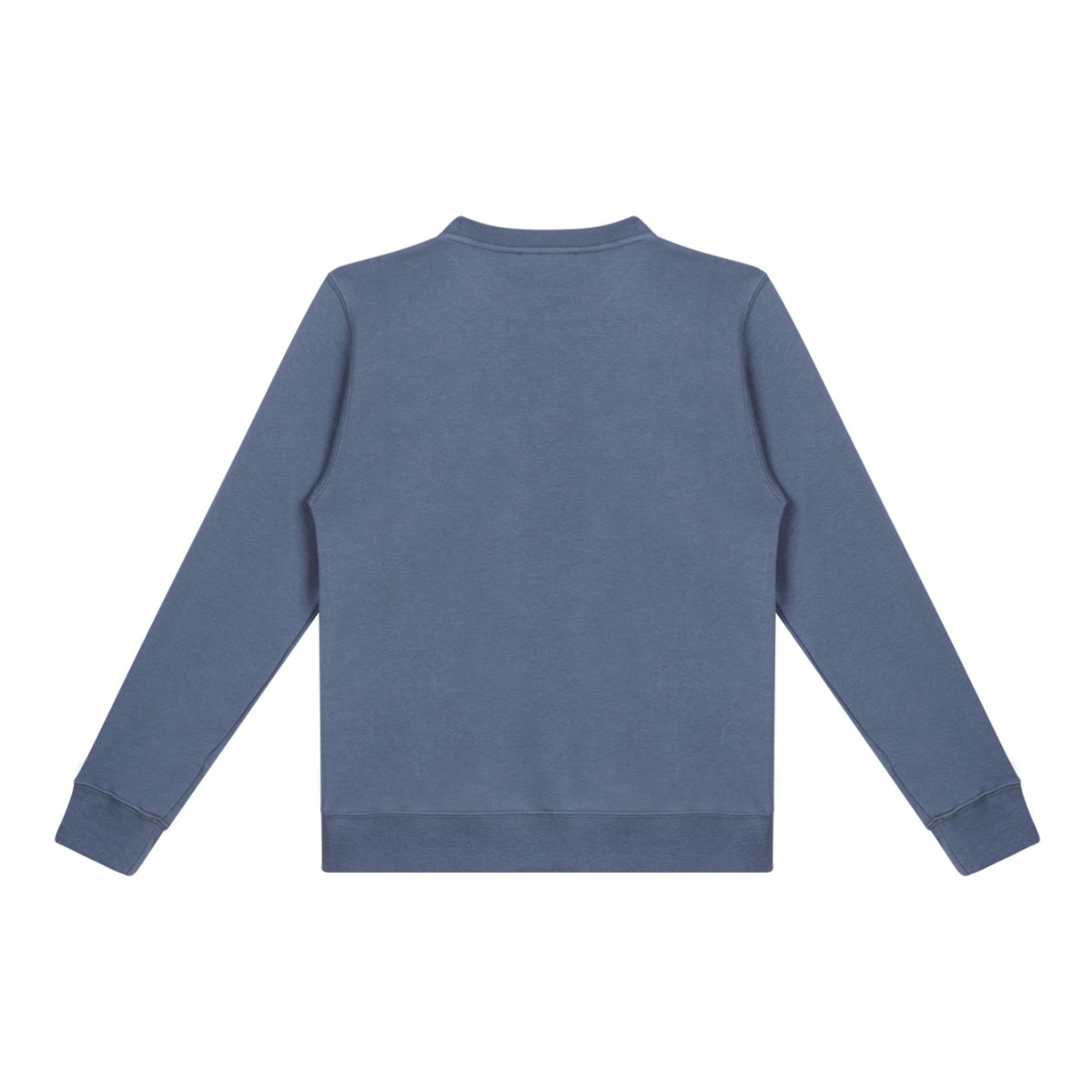 Blue Sweatshirt With Embossed Patches