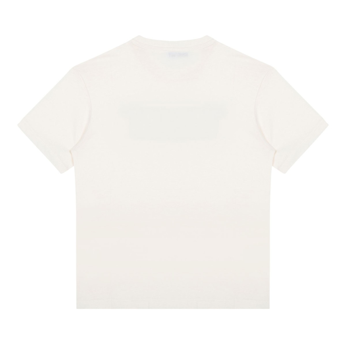 Cream White Logo Print T-Shirt