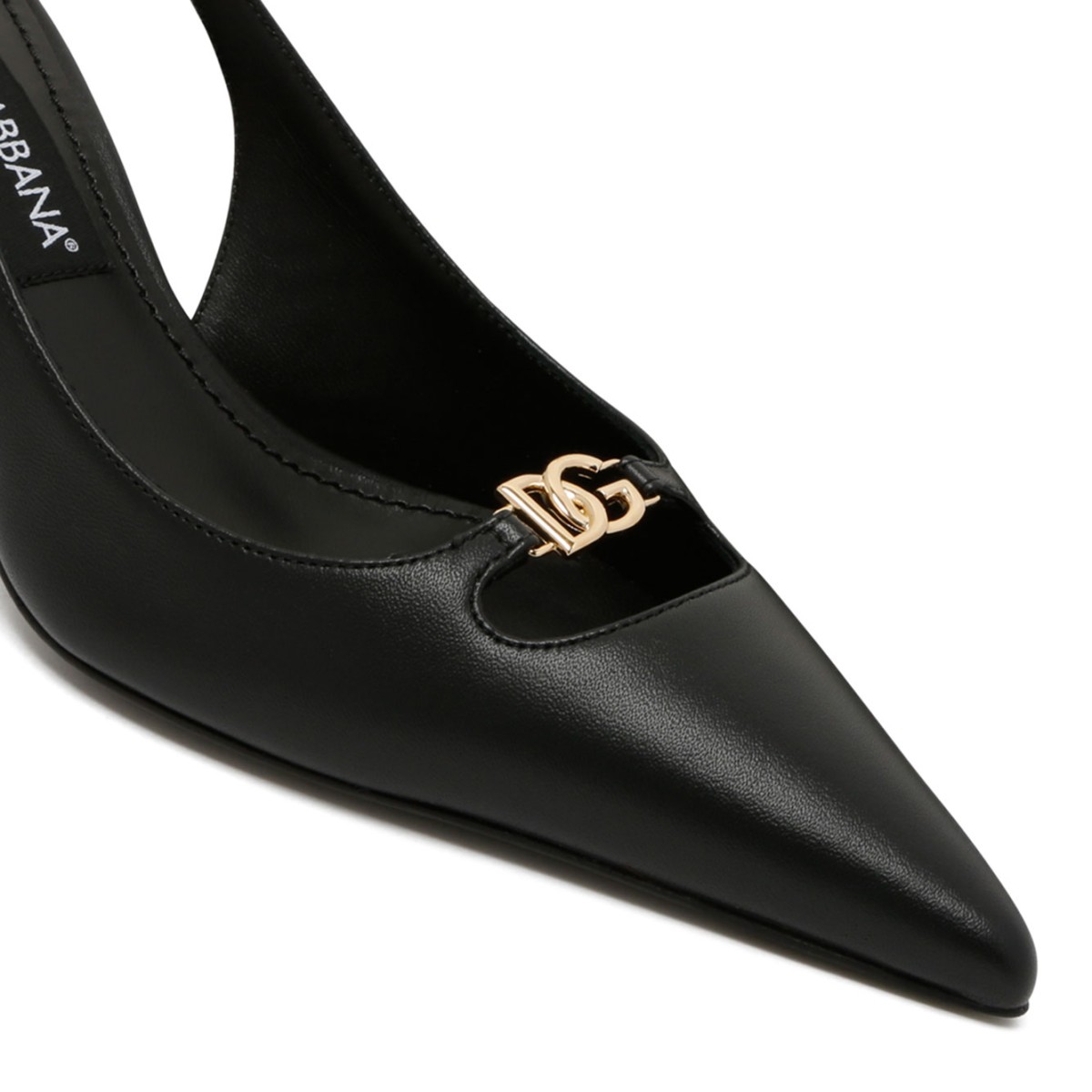 Black Lollo Leather High Heels Pumps