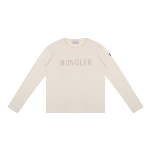 Beige Logo Embroidered T-Shirt