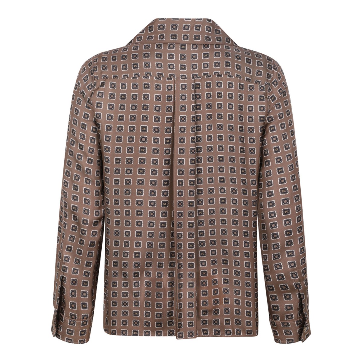 Mud Semi-Fitted Printed Silk Shirt