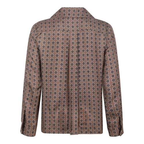 Mud Semi-Fitted Printed Silk Shirt