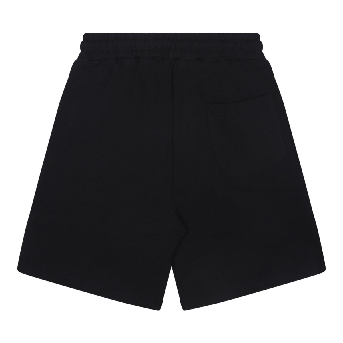 Black Logo Print Shorts