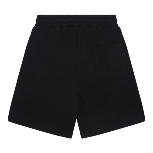 Black Logo Print Shorts