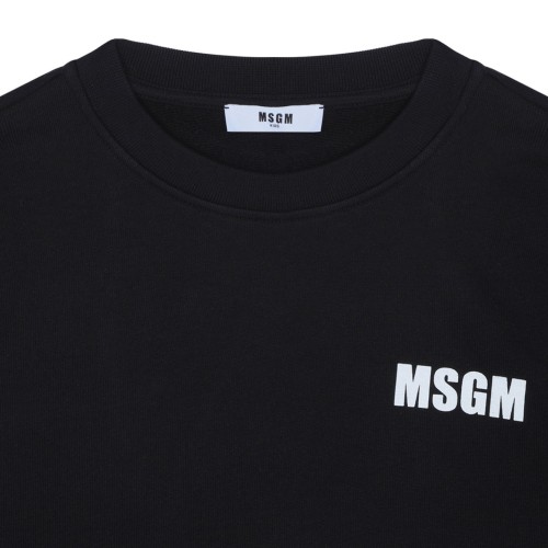 Black Logo Print Sweatshirt