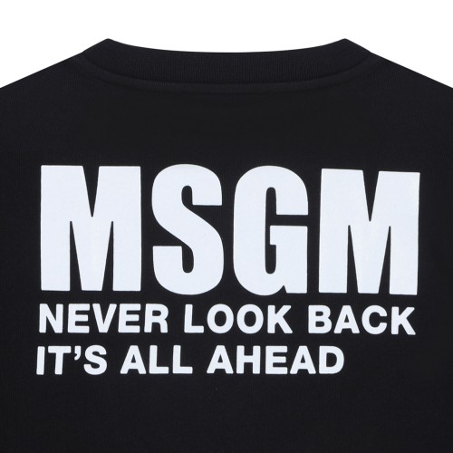 Black Logo Print Sweatshirt