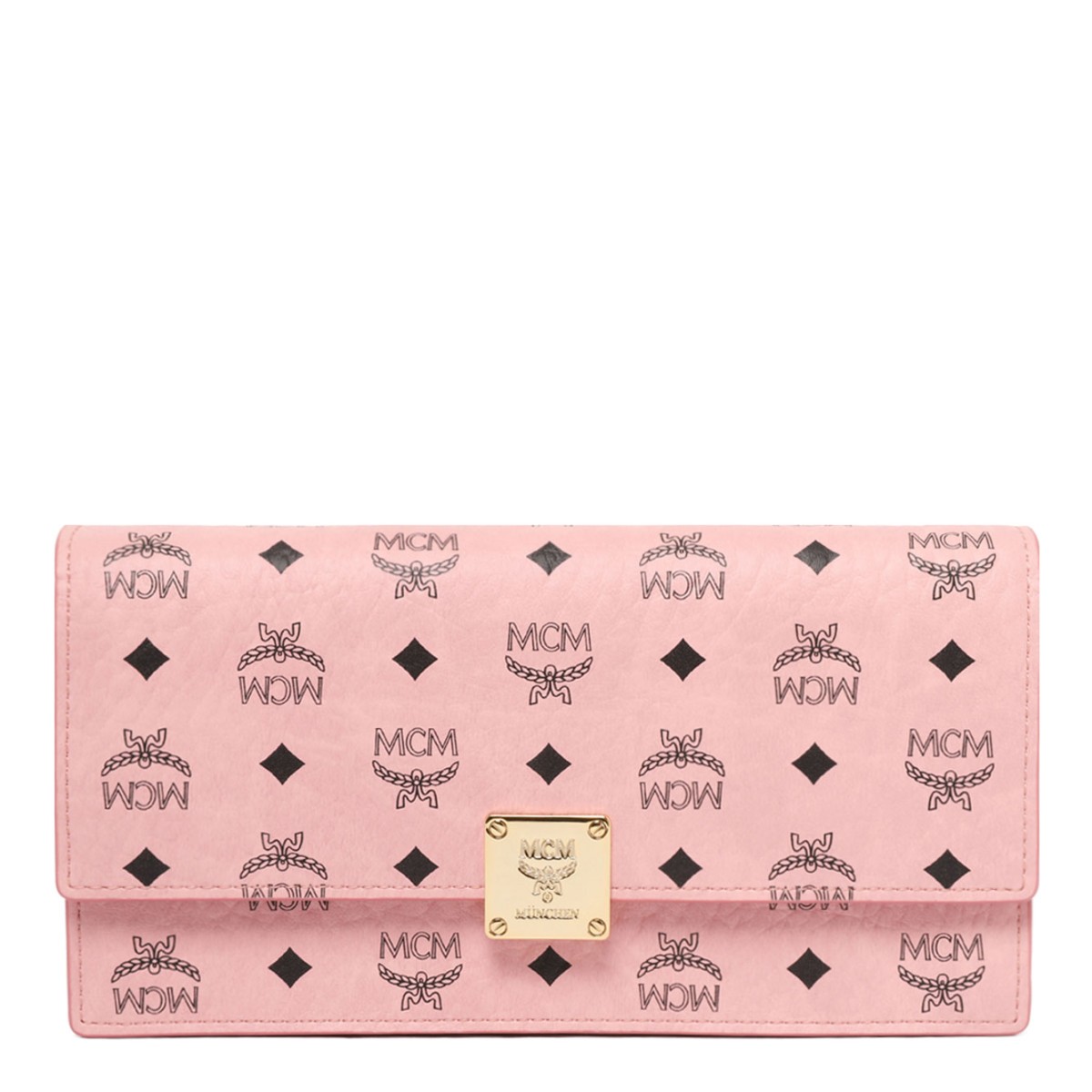 Light Pink Monogram Print Shoulder Bag