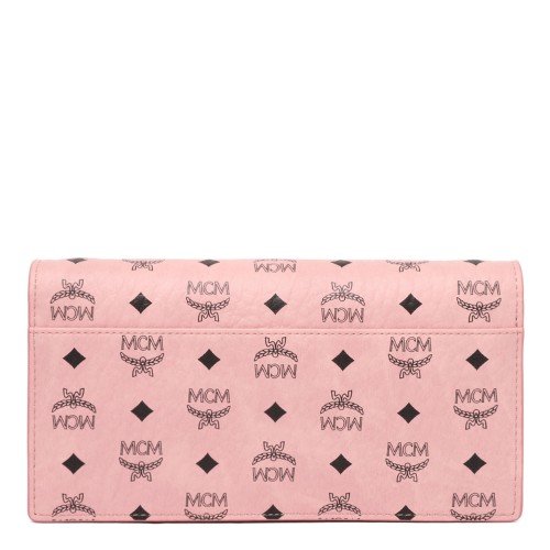 Light Pink Monogram Print Shoulder Bag 2