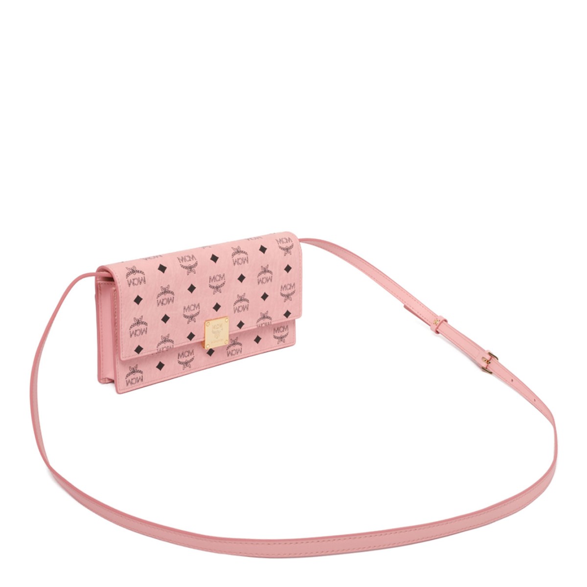 Light Pink Monogram Print Shoulder Bag