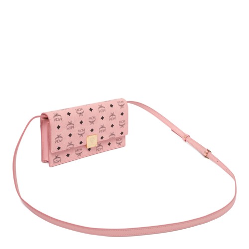 Light Pink Monogram Print Shoulder Bag