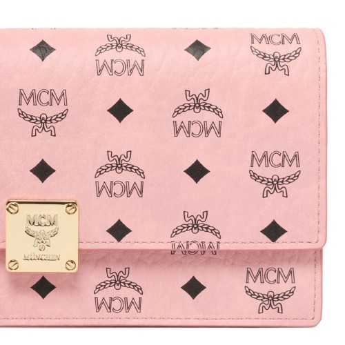 Light Pink Monogram Print Shoulder Bag