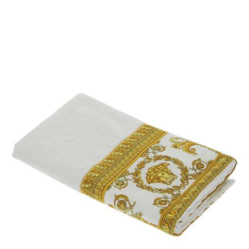 White I Love Baroque Face Towel 2