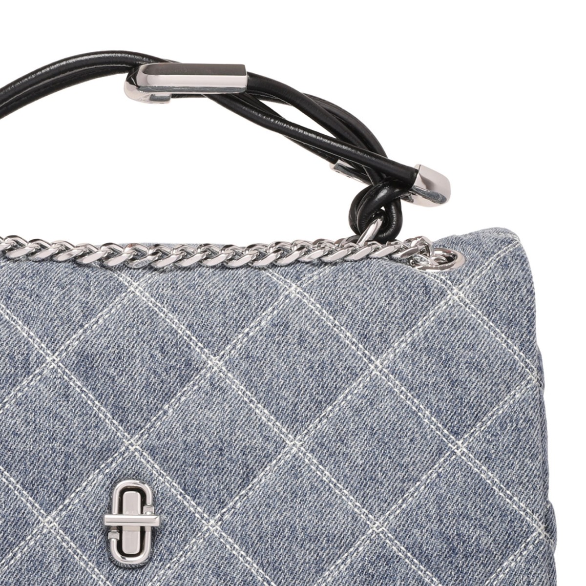 The Quilted Denim Dual Convertible Shoulder Bag