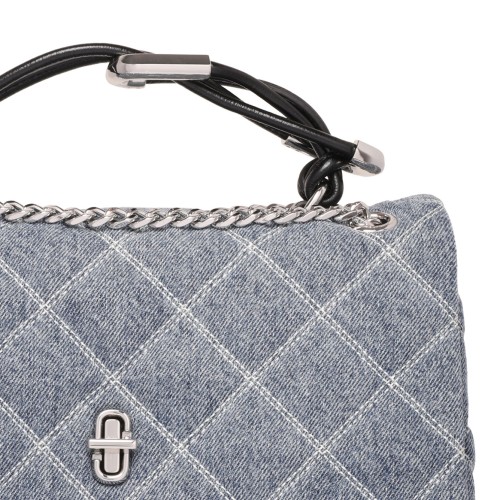 The Quilted Denim Dual Convertible Shoulder Bag