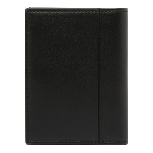 Black Mini Wallet With 4 Compartments 2
