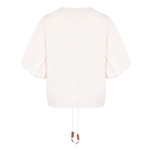 White Puff Sleeves T-Shirt
