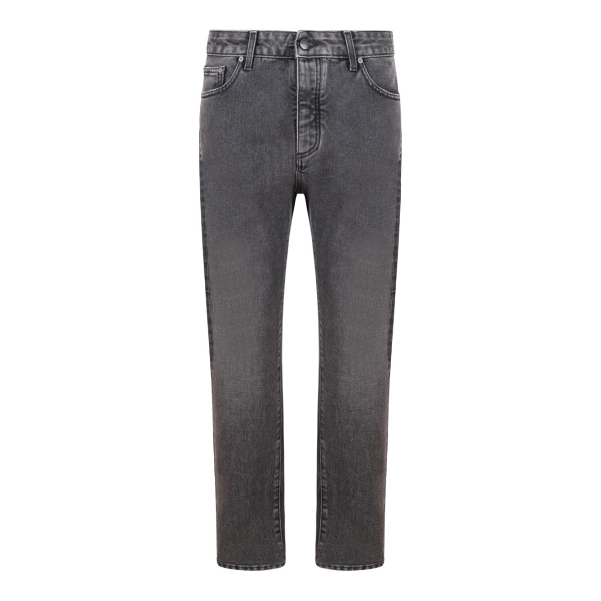 Black and White Logo Print Jeans