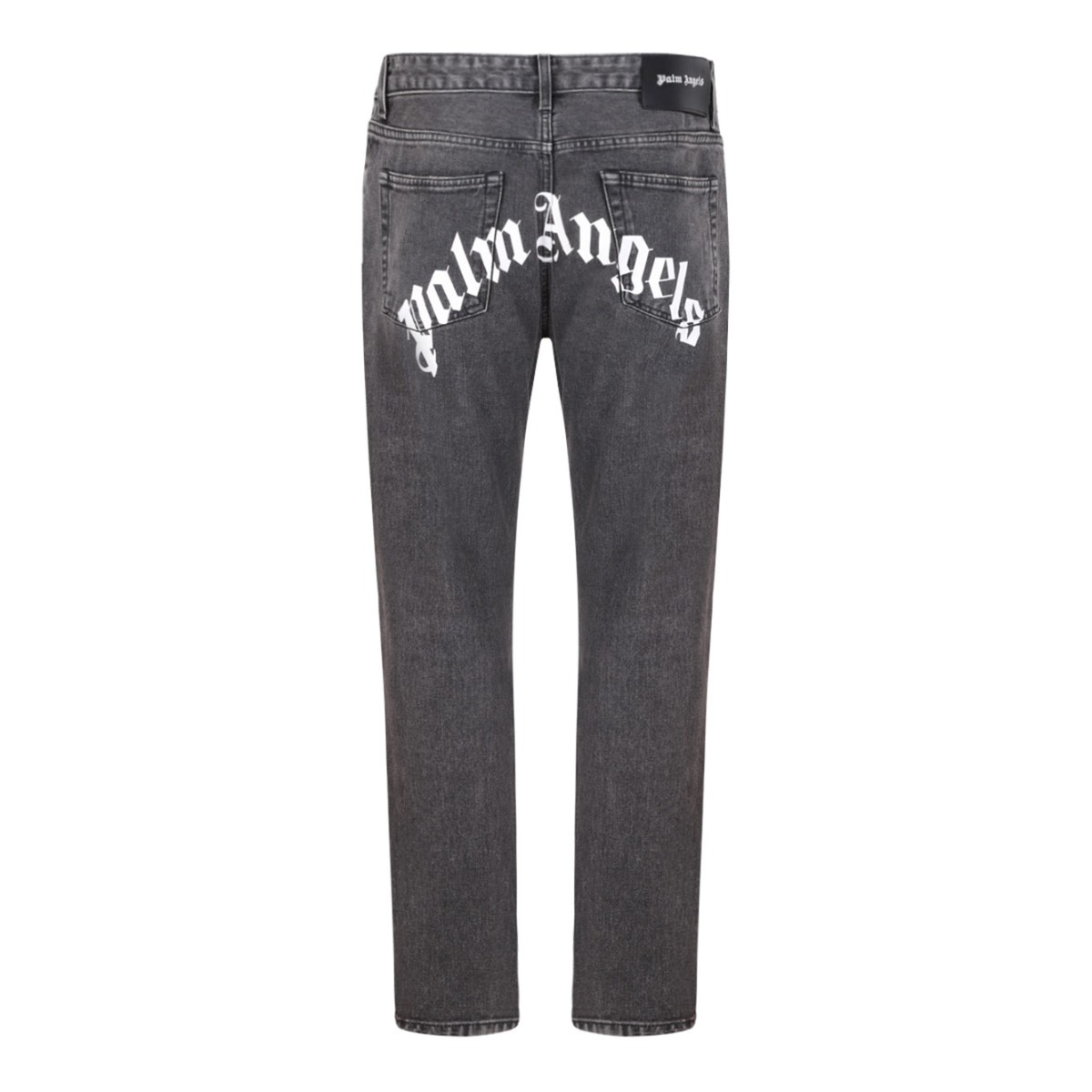 Black and White Logo Print Jeans
