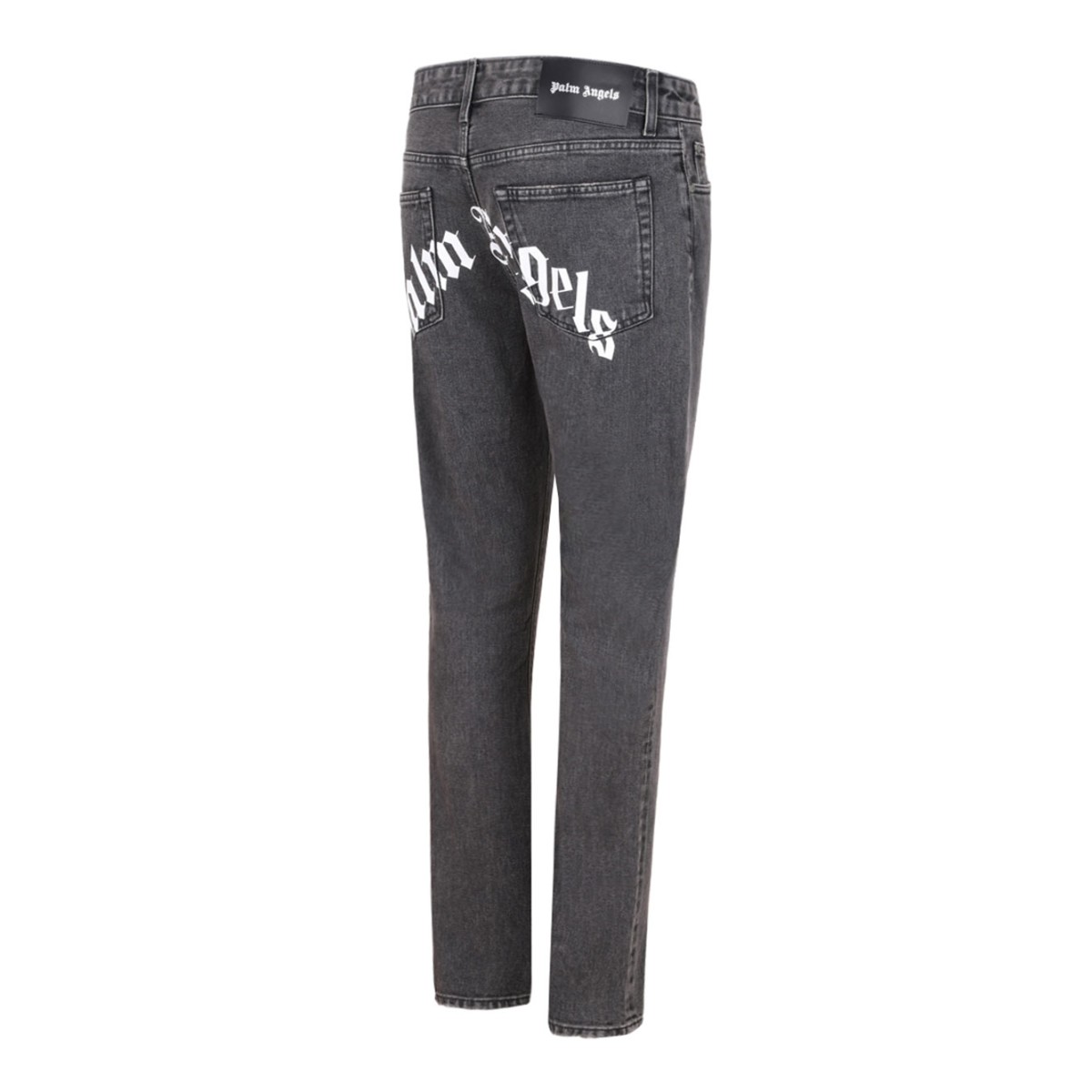 Black and White Logo Print Jeans