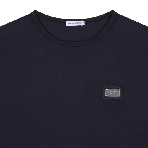 Dark Blue Logo Plaque T-Shirt