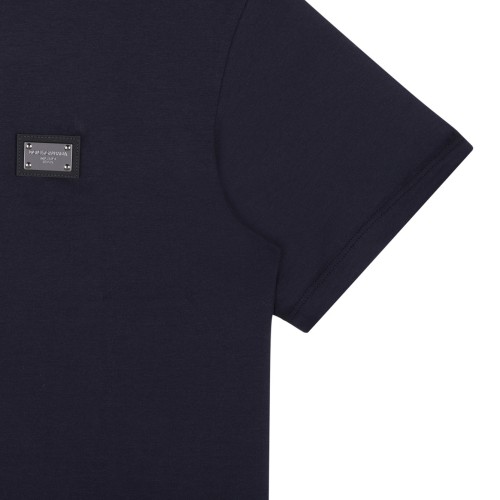 Dark Blue Logo Plaque T-Shirt