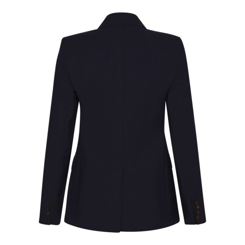 Studio Blue Double-Breasted Flannel Blazer 2