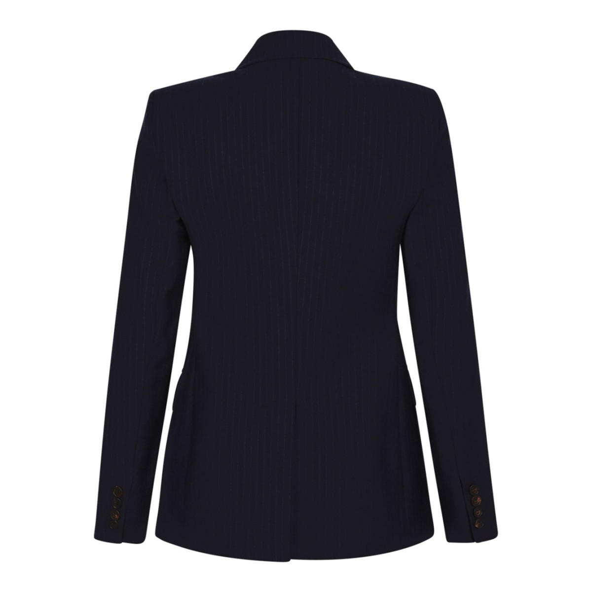 Studio Blue Double-Breasted Flannel Blazer