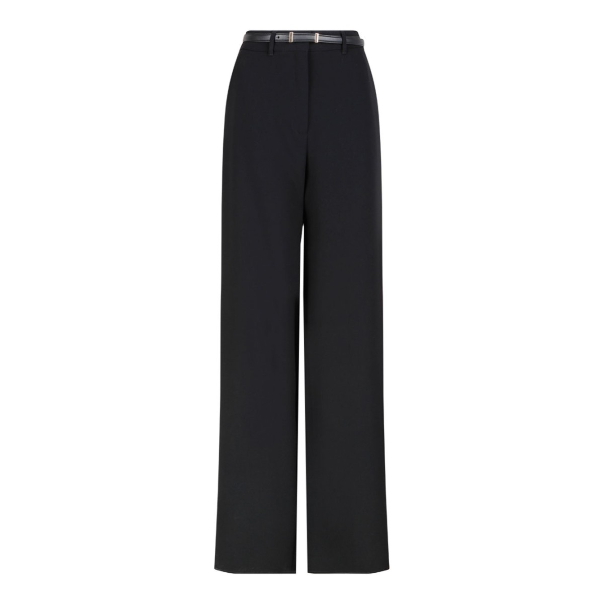 Black Wide Cady Trousers