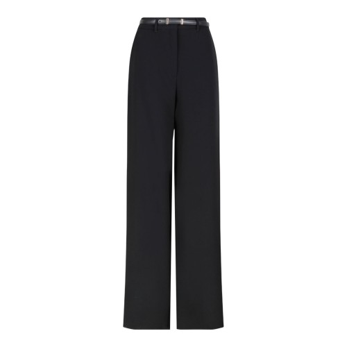 Black Wide Cady Trousers