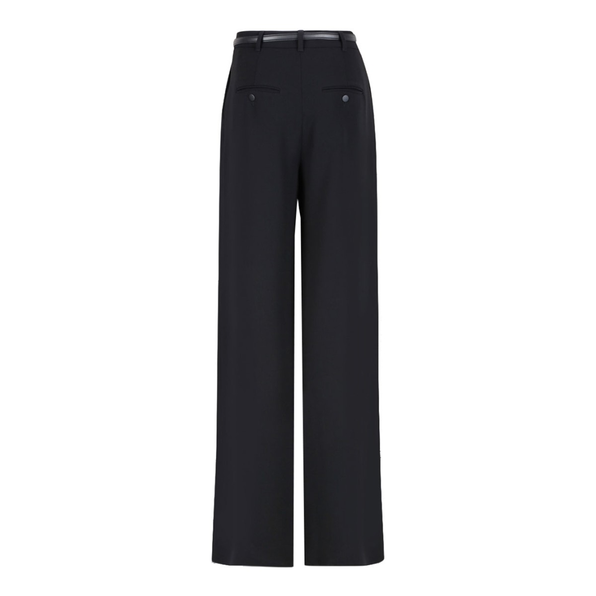 Black Wide Cady Trousers