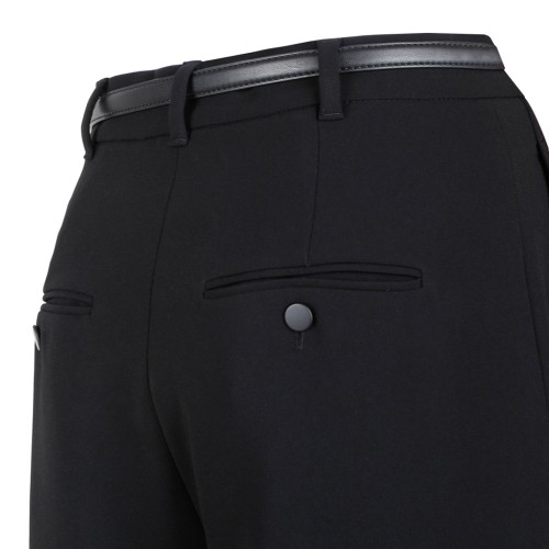 Black Wide Cady Trousers