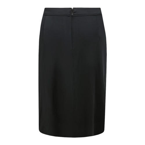 Black Wrap Mini Skirt