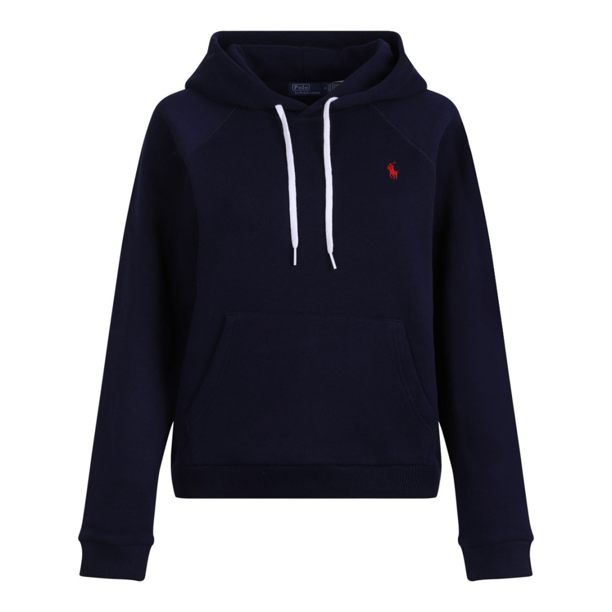 Navy Blue Polo Pony Drawstring Hoodie