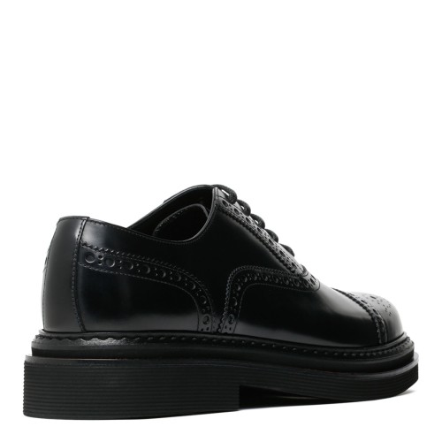 Black Francesina Derby Shoes