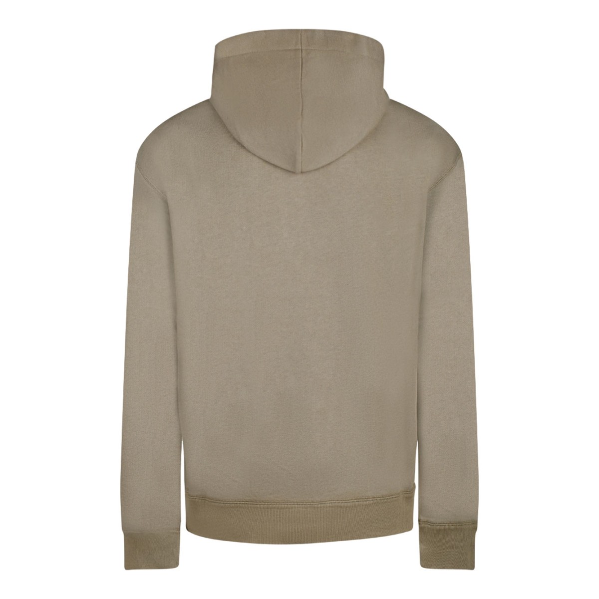 Marant Khaki and Ecru Drawstring Hoodie