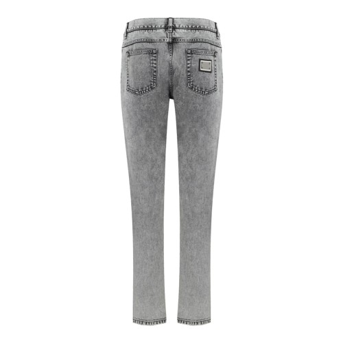 Grey Acid Wash Jeans
