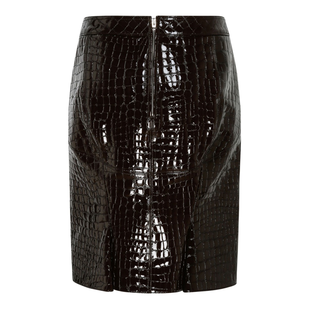 Dark Chocolate Glossy Skirt